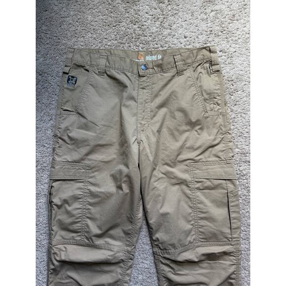 Carhartt Force Extremes Relaxed Fit Rugged Flex Cargo Pants Khaki Tan 36 x 34 - Picture 4 of 11